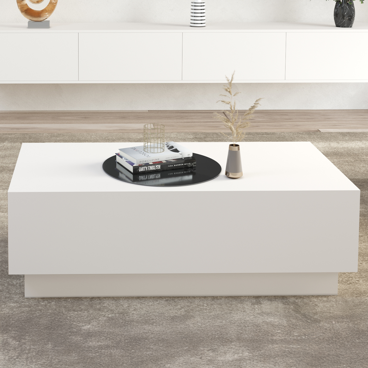 Center Wooden Table 120cm White
