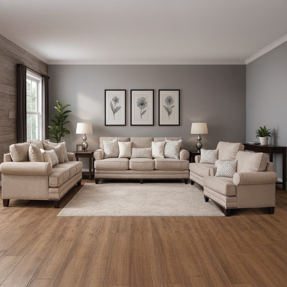 Manhattan Modern Sofa Set ( 2x3 Seater, 2x1 Seater)