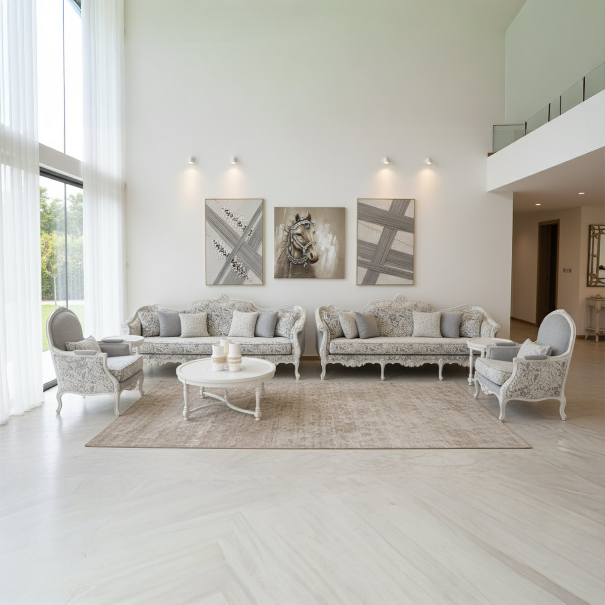 Rosa Classic Sofa Set