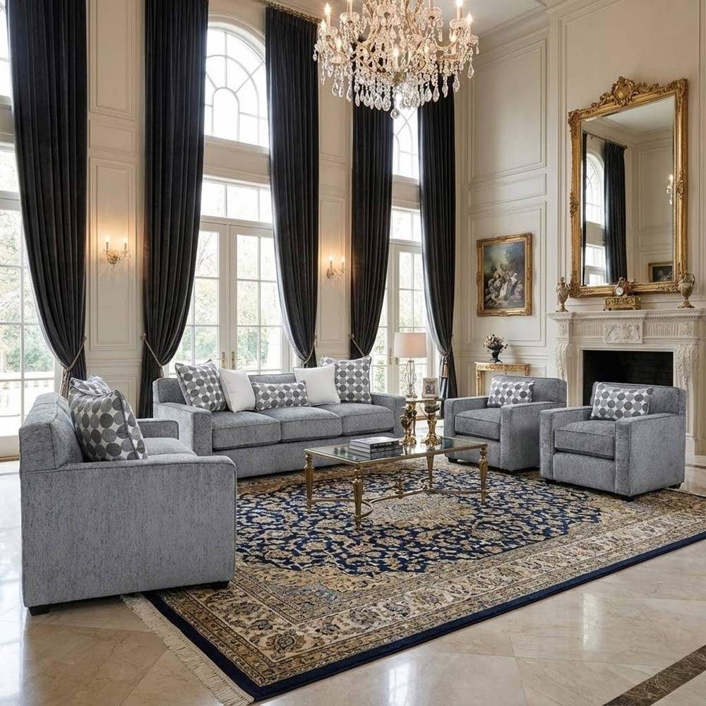 Flora Sofa Set (1x3 Seater 1x2 Seater 2x1 Seater)