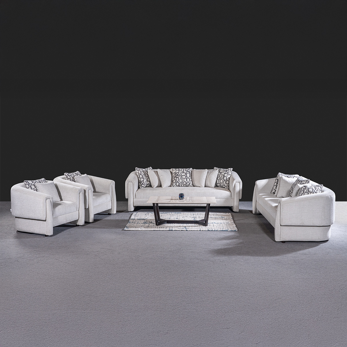 Bodio Sofa Set (2x3 Seater, 2x1 Seater)
