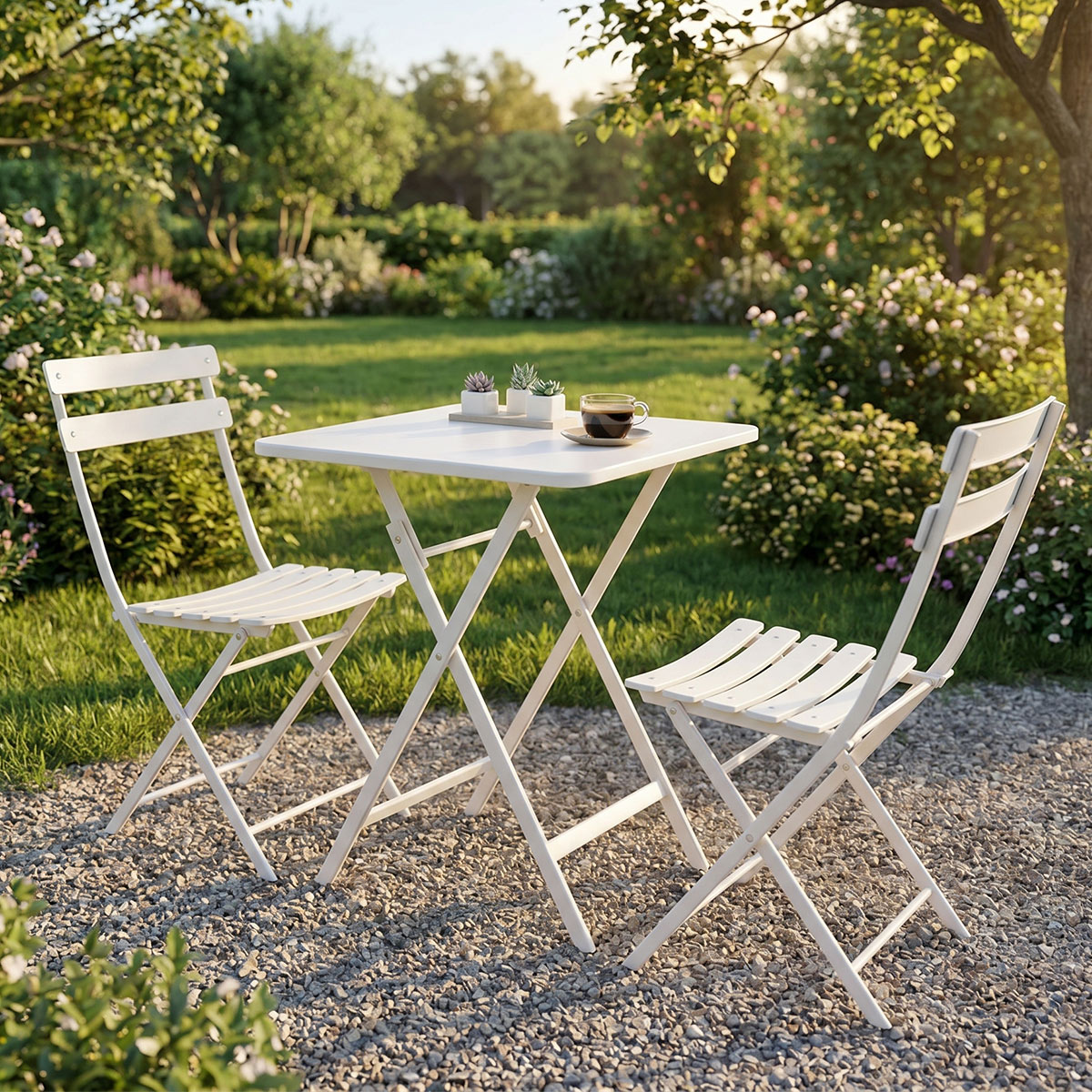 Outdoor Coffee Table 2 Chairs With Table