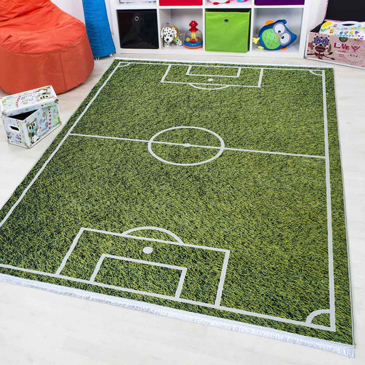 Football Field Printed Carpet