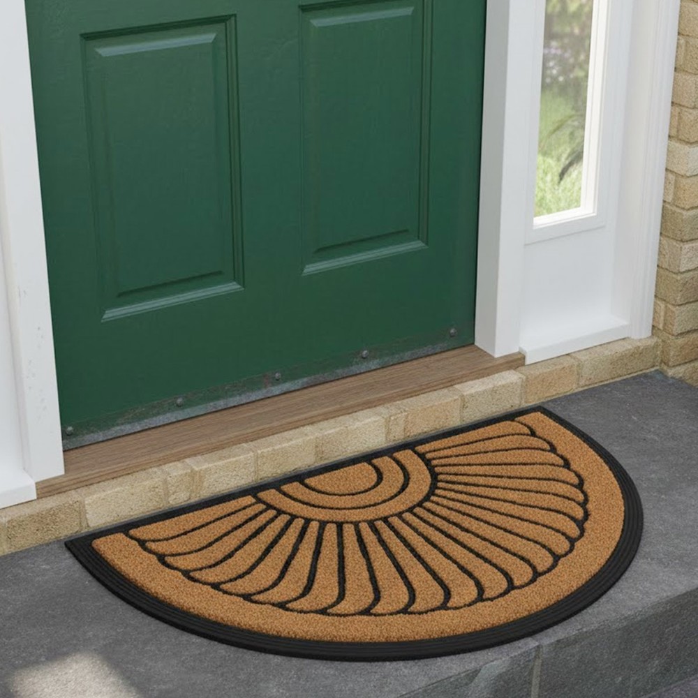 Rubber & Panama Coir Door Mat 45x75cm