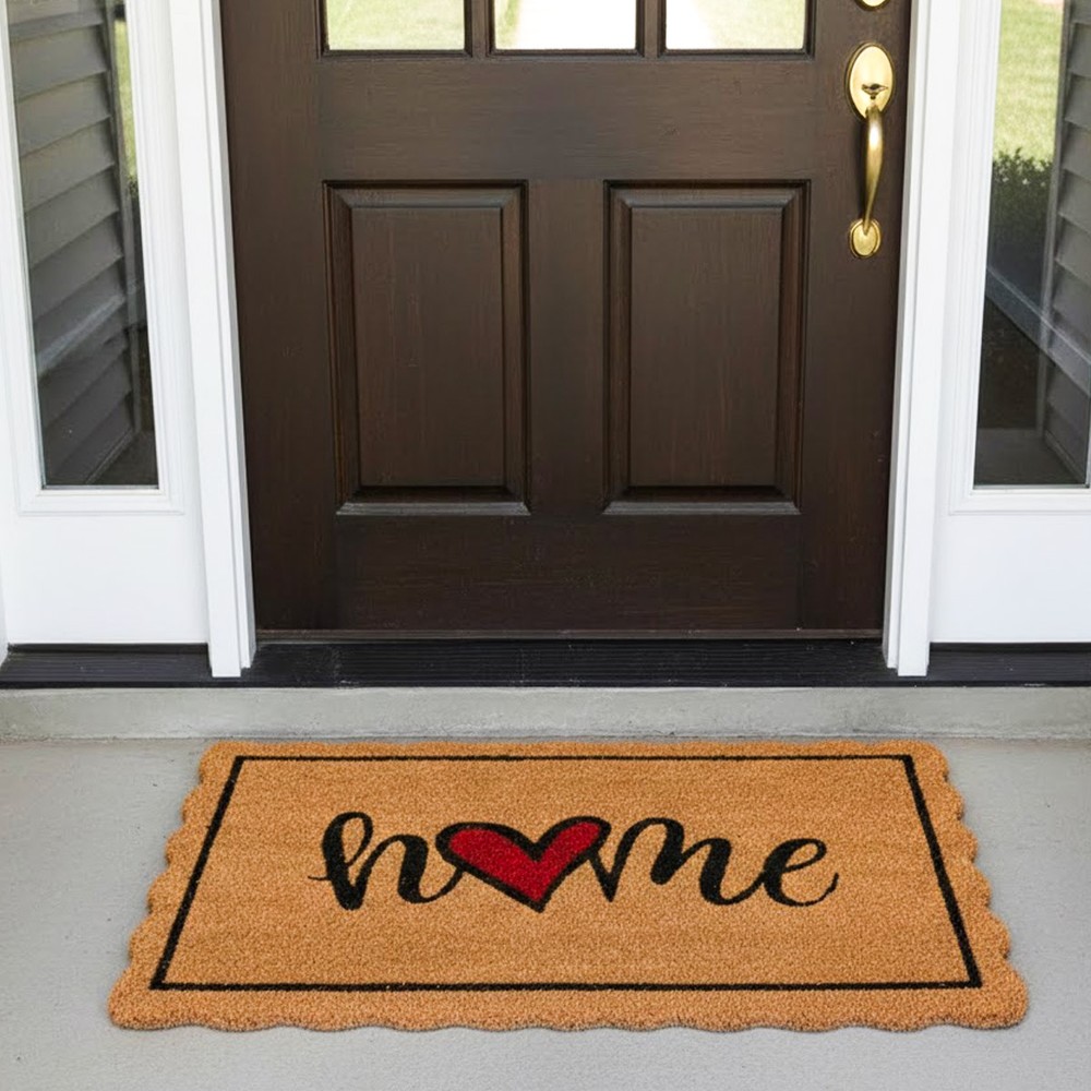 Home Written PVC Coco Mat 45x75cm