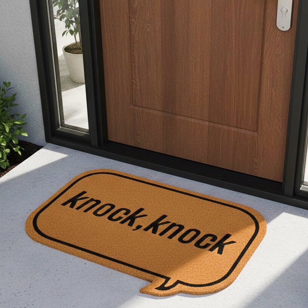 Printed PVC & Natural Coir Door Mat 60x90cm