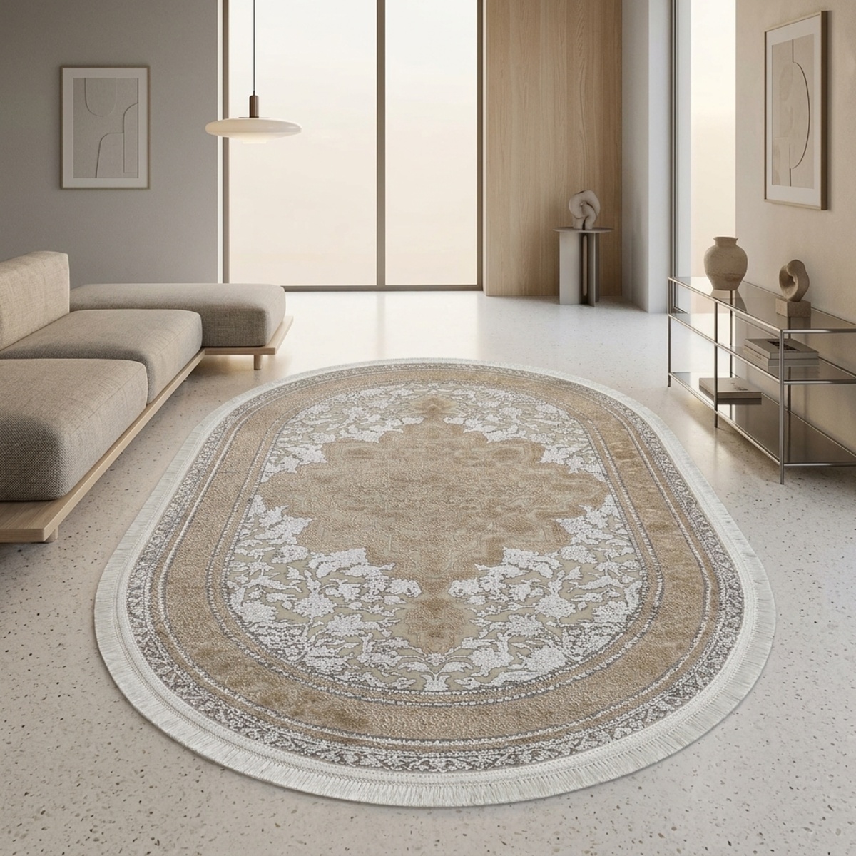 Acrylic Classic Oval Carpet