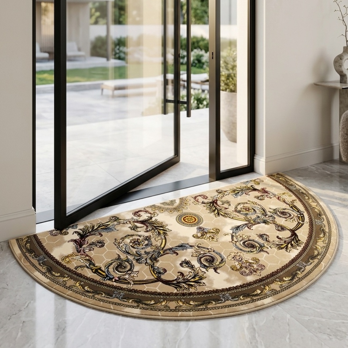 Acrylic Half Round Classic Carpet