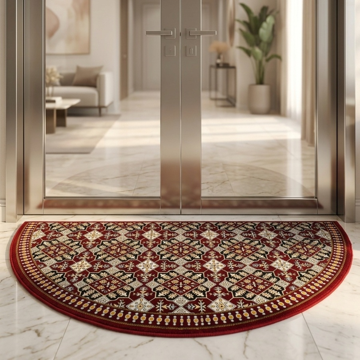 Acrylic Half Round Classic Carpet