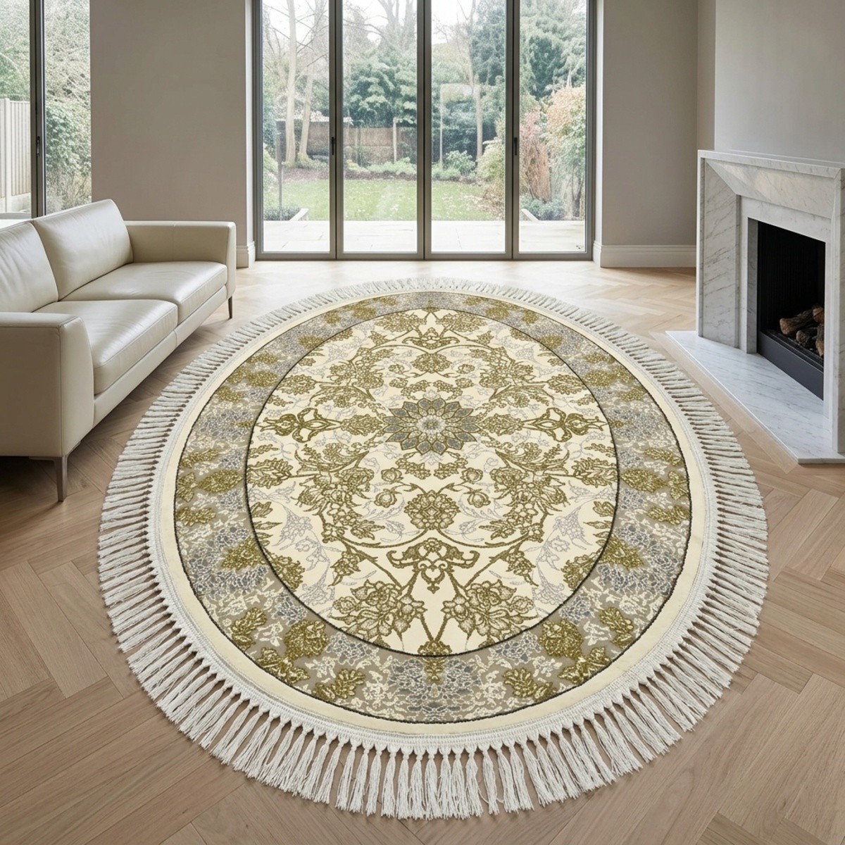 Acrylic Classic Oval Carpet