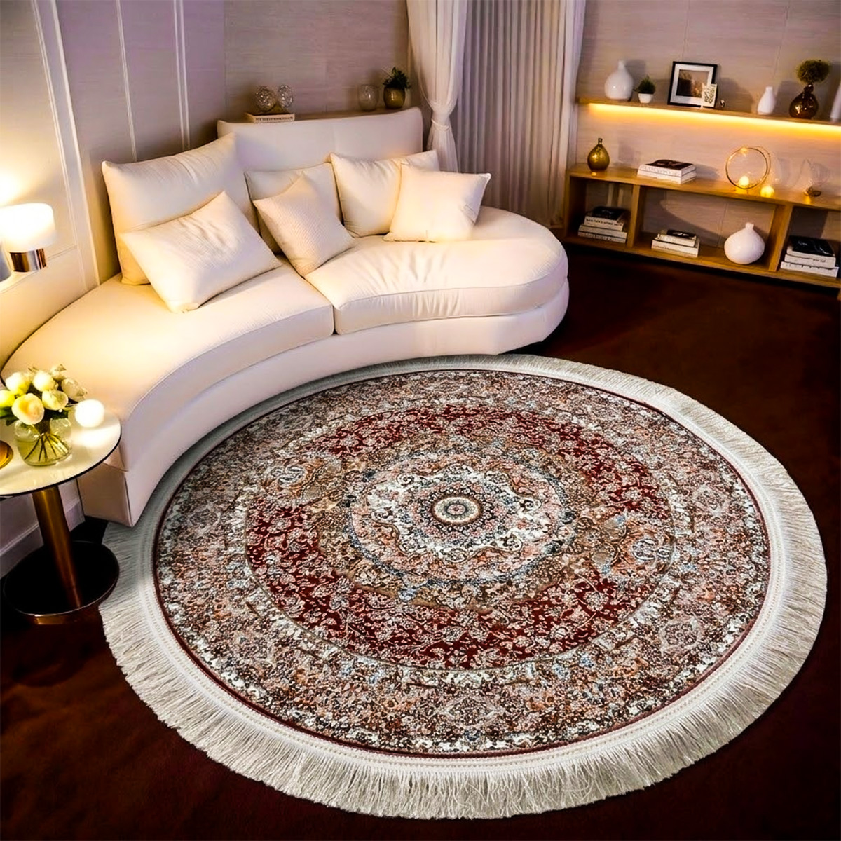 Miras Acrylic Round Carpet