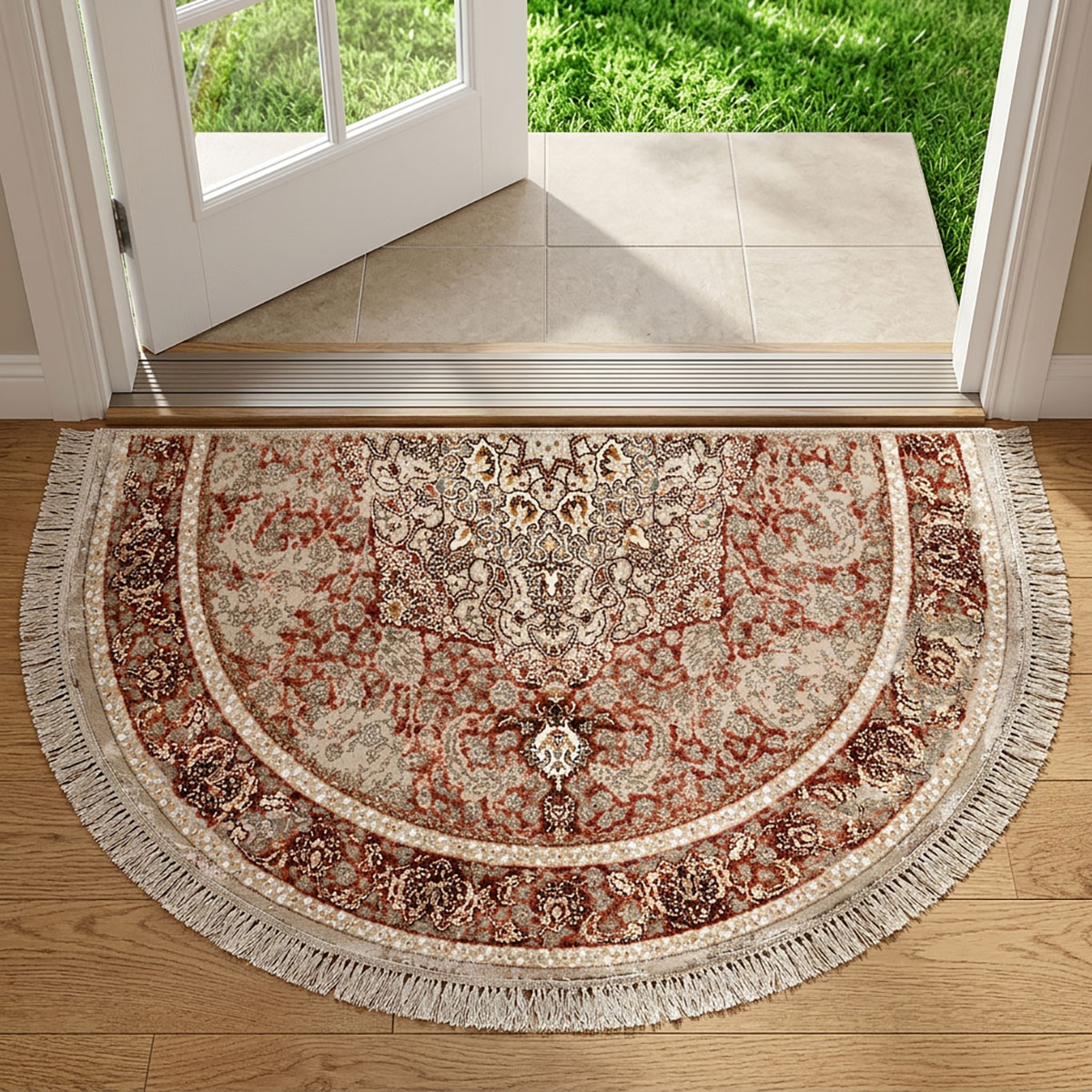 Enzo Acrylic Viscose Half Round Carpet