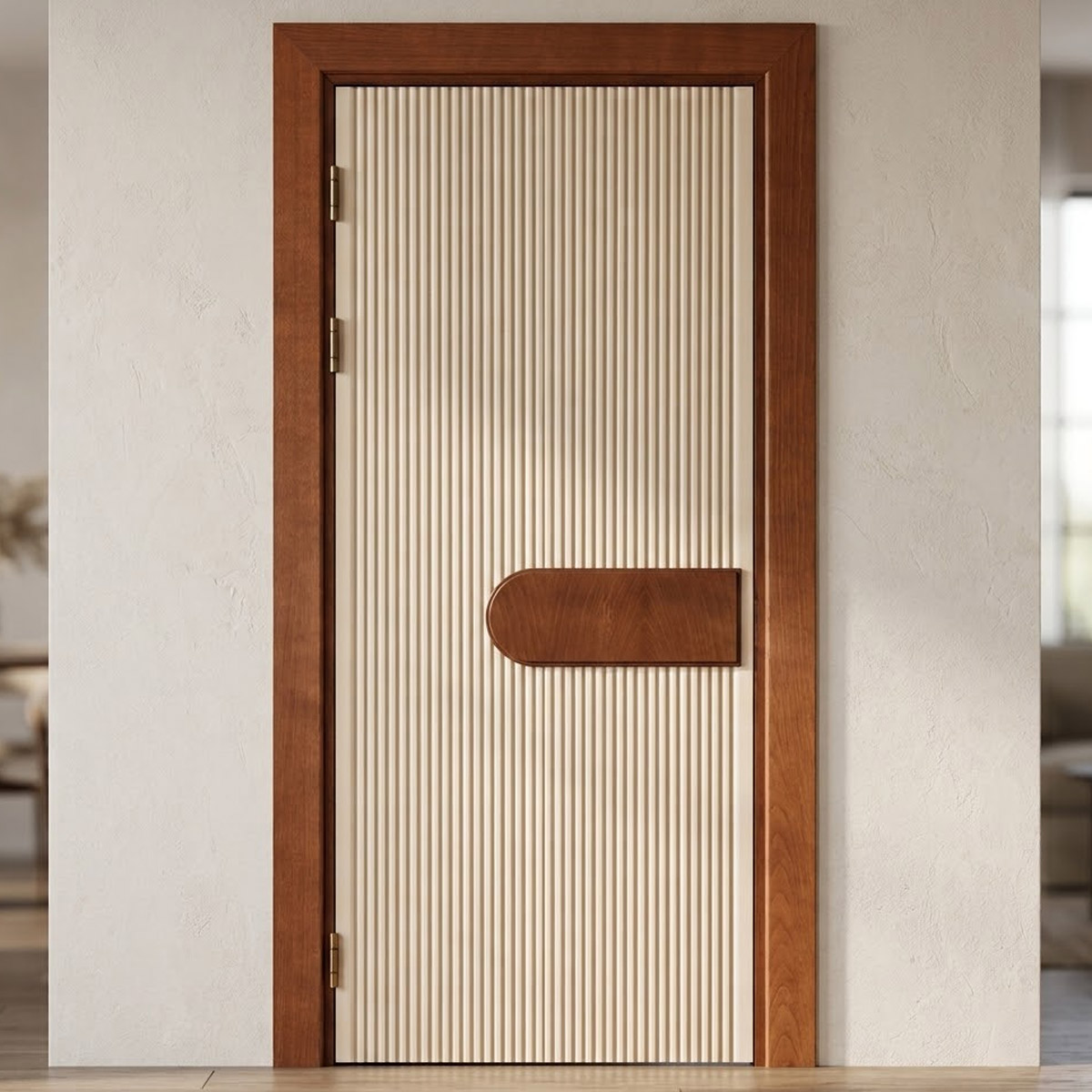Polyurethane Wooden Frame Door 100x210cm