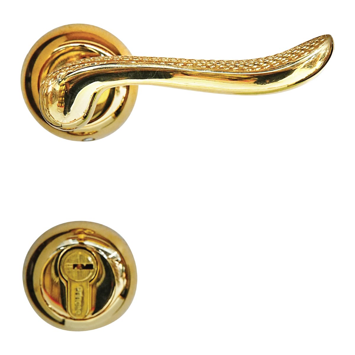 Door Lock Set Golden