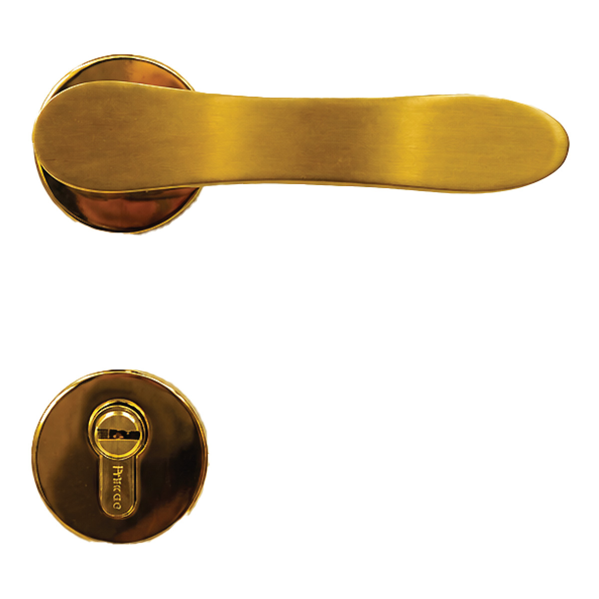 Golden Door Handle And Lock Set