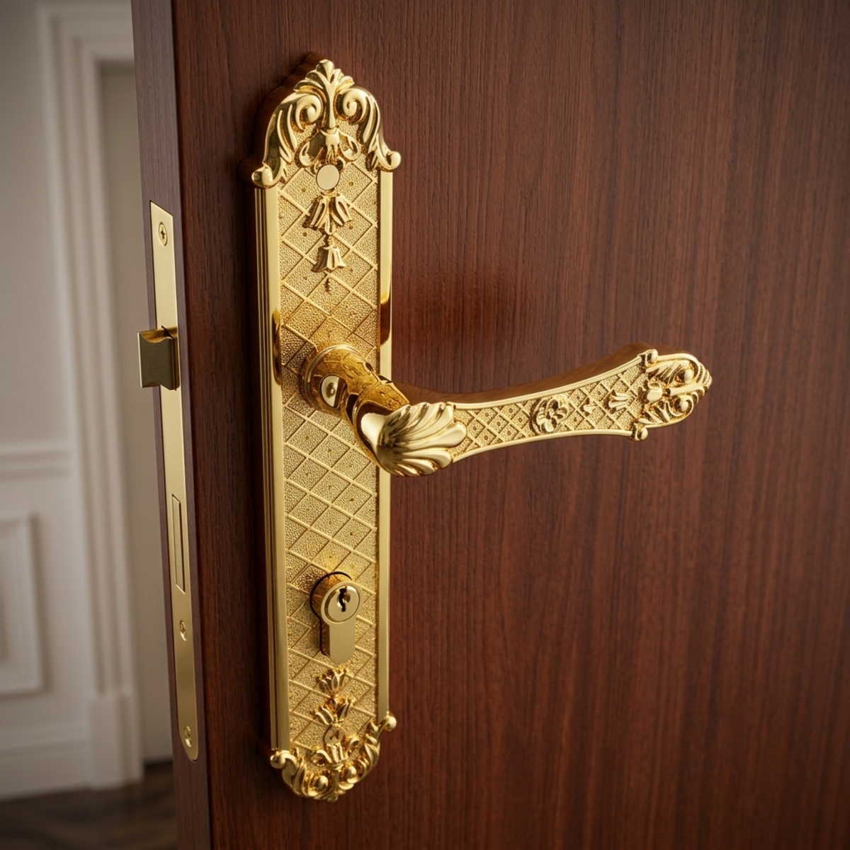 Classic Antique Style Door Lock Set