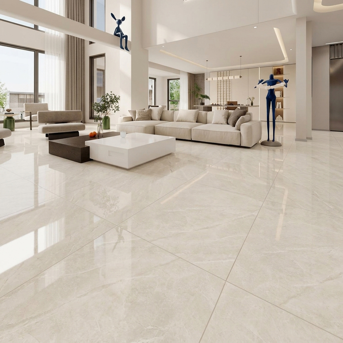 Porceline Tile 60X120cm (3 Pieces And 2.16 Sq.Meter Per Box)