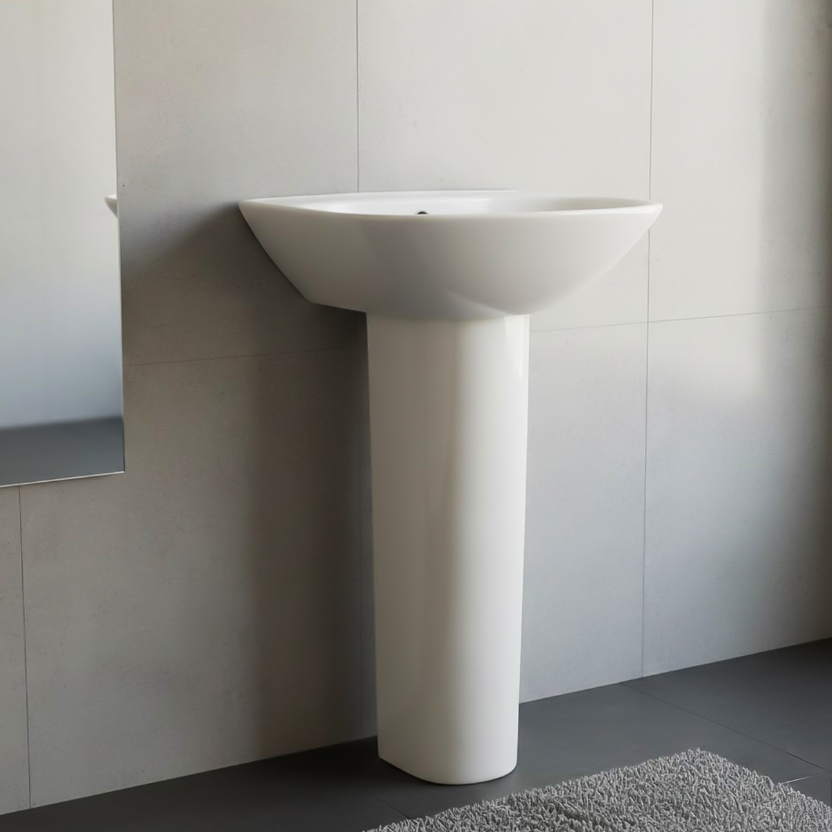 Slick Full Pedestal Basin