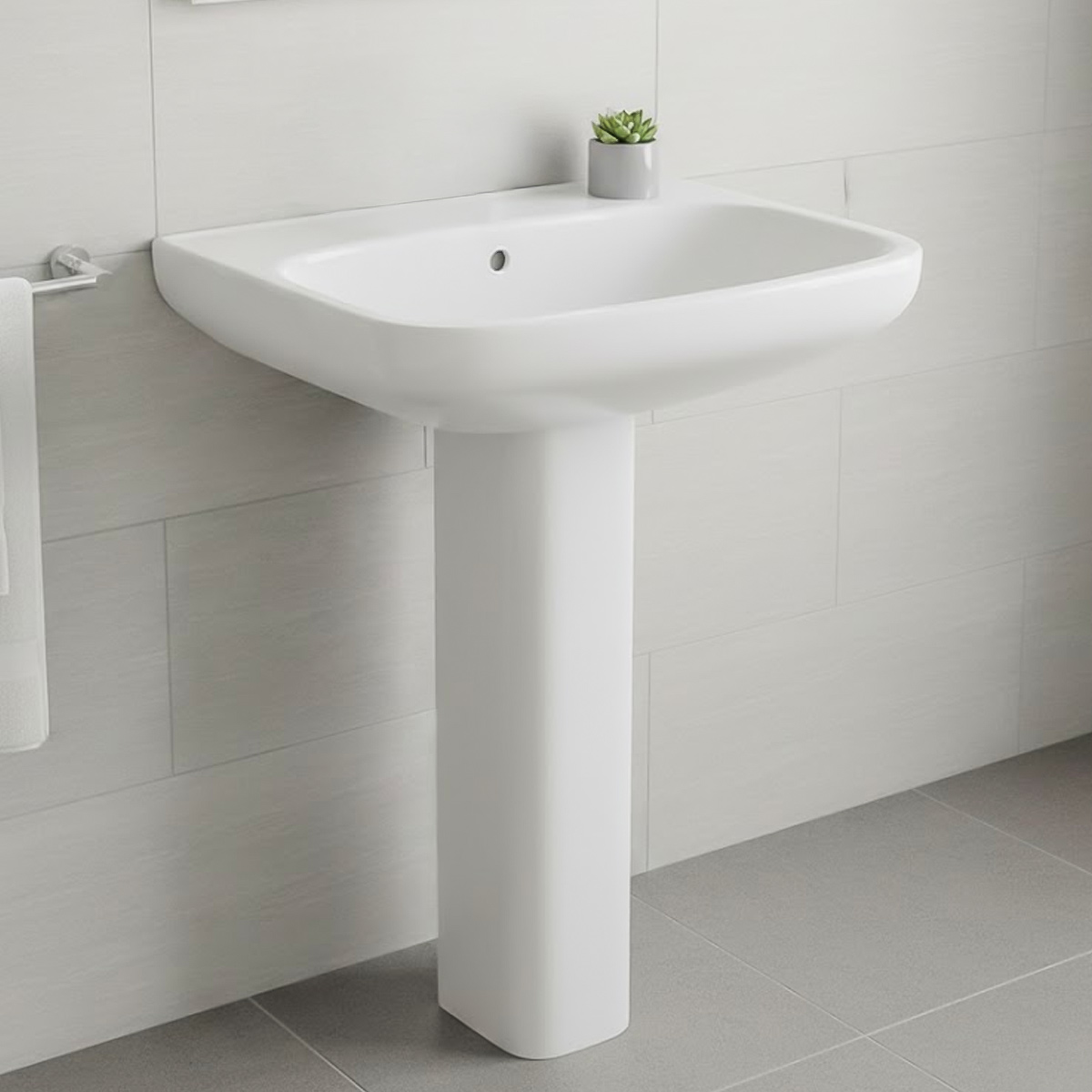 Basin With Full Pedestal