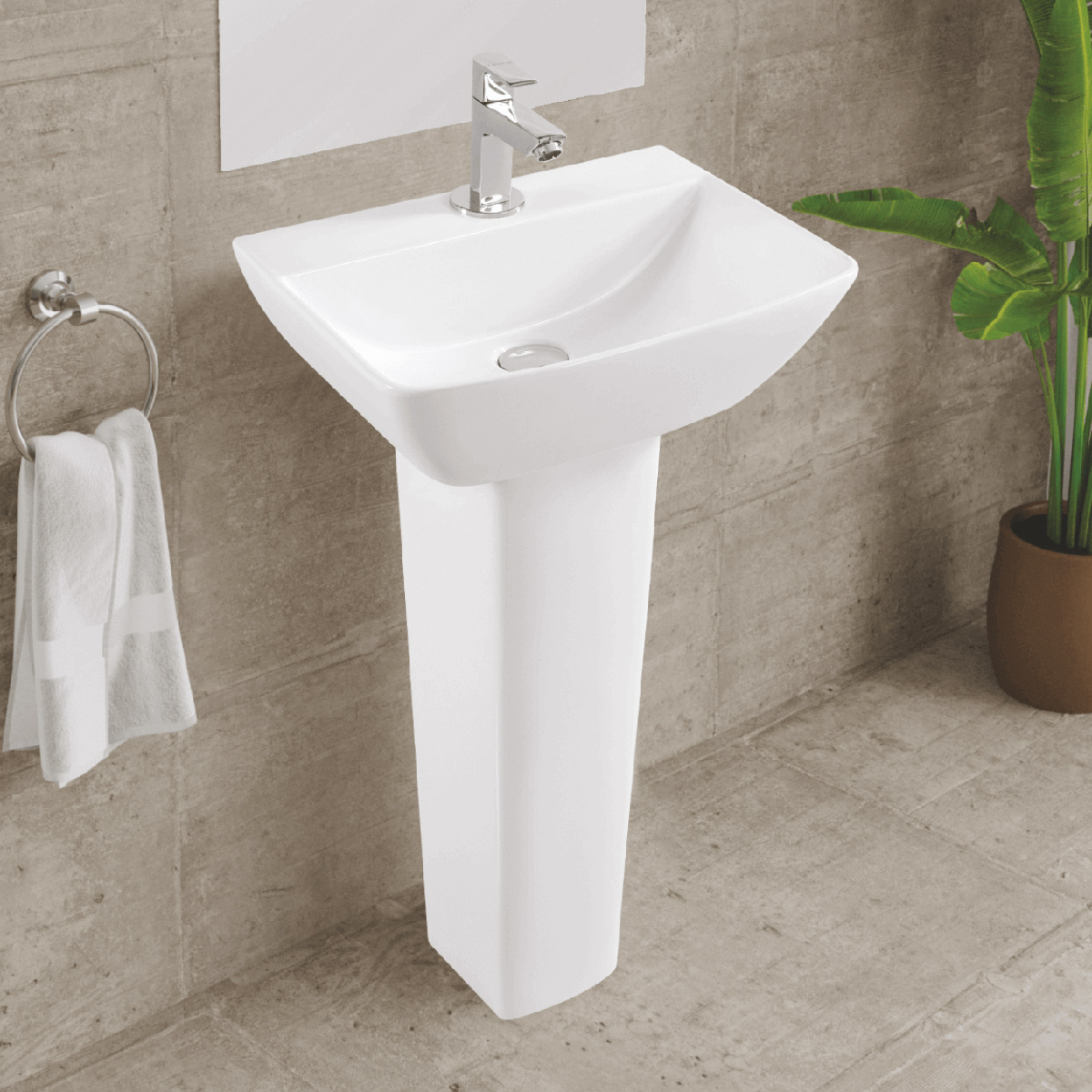 Capri Basin Full Pedestal 16x20cm
