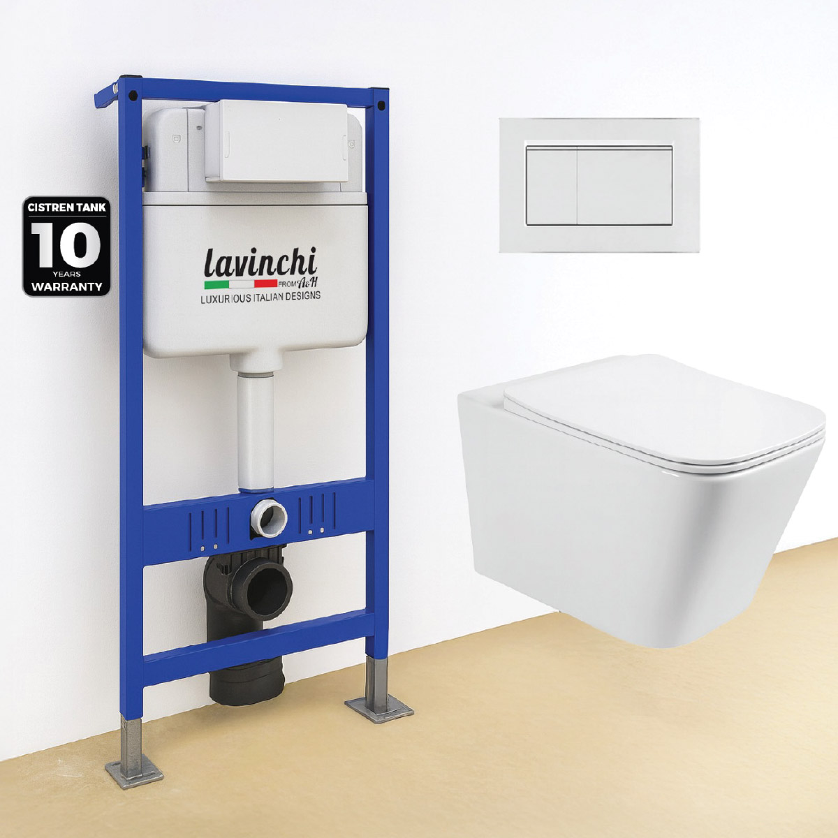 Lavinchi Wall Hung Concealed Toilet