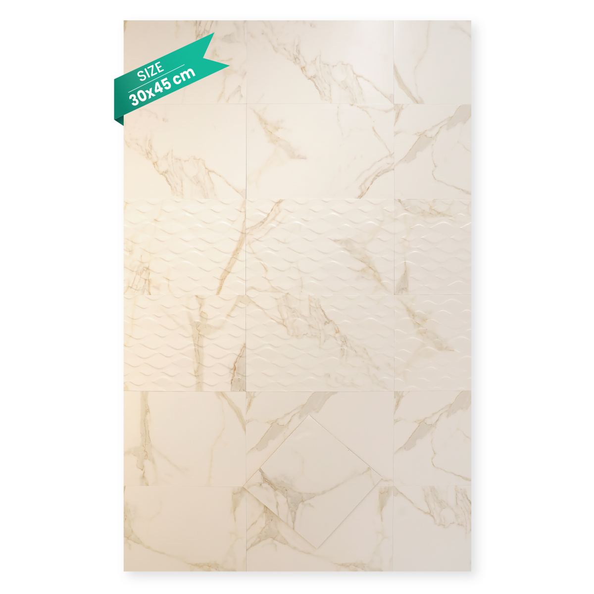 Bathroom Tiles 30x45cm (0.81 Sq. Meter Per Box, Sold By Box)
