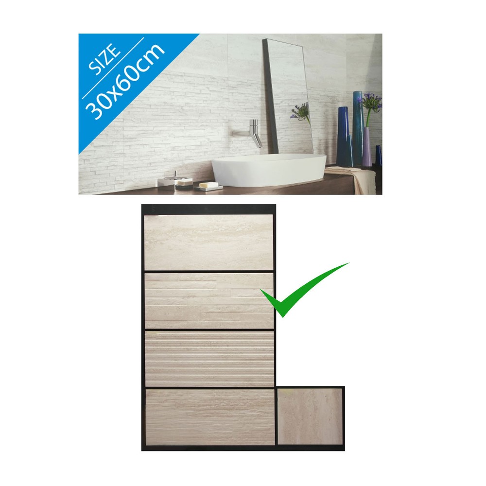 Bathroom Tiles 30x60cm (0.9 Sq. Meter Per Box, Sold By Box)