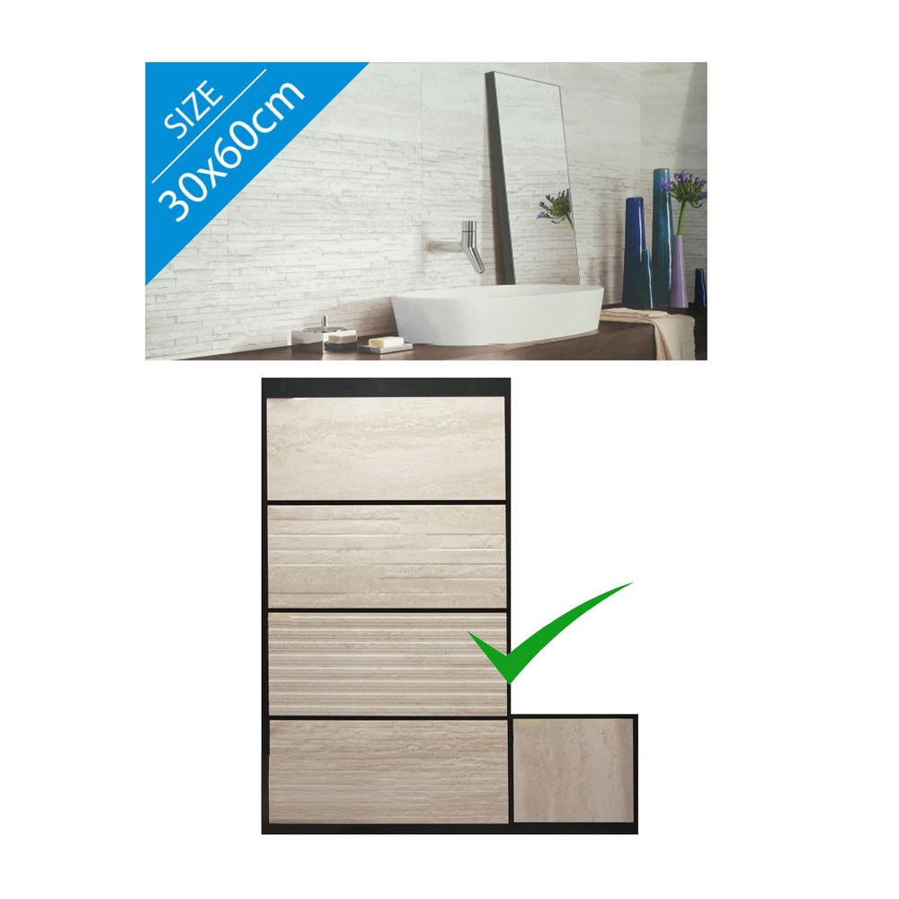 Bathroom Tiles 30x60cm (0.9 Sq. Meter Per Box, Sold By Box)