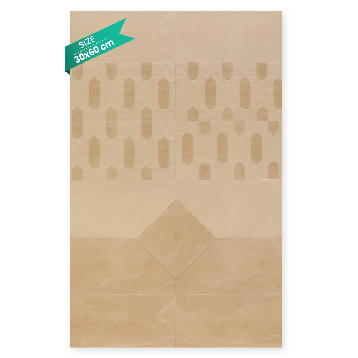 Bathroom And Kitchen Tiles 30x60cm (0.9 Sq. Meter Per Box, Sold By Box)