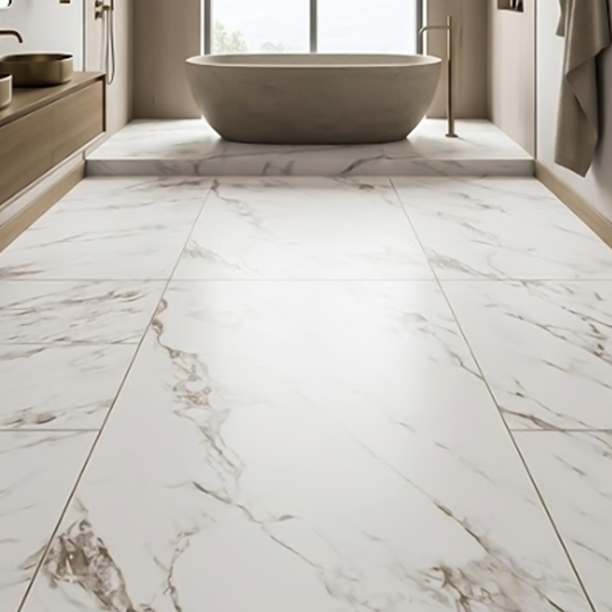 Floor Tile 0.59X1.19cm (2 Pieces And 1.41 Sq.Meter Per Box)