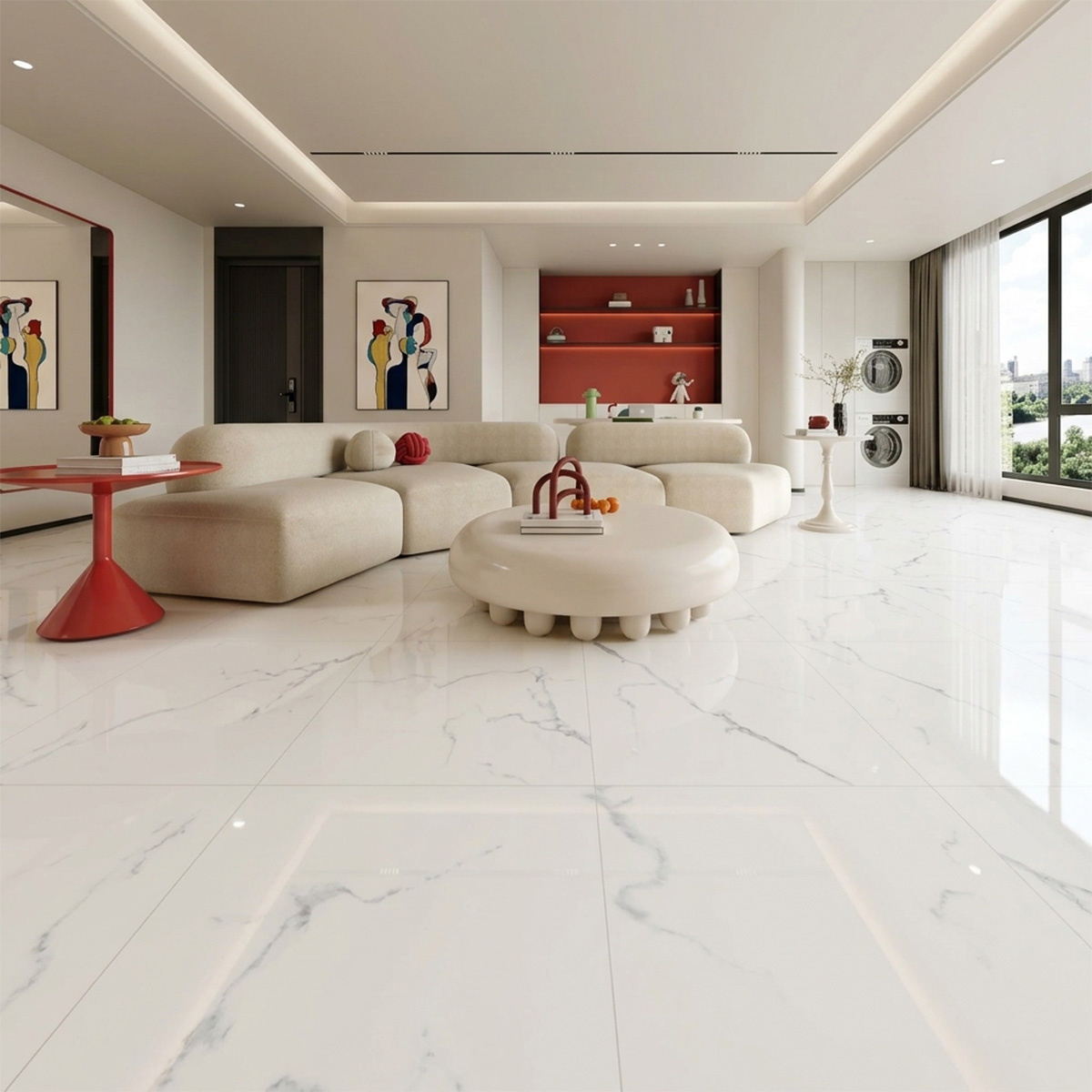 Floor Tile 60X60cm (5 Pieces And 1.8 Sq.Meter Per Box)