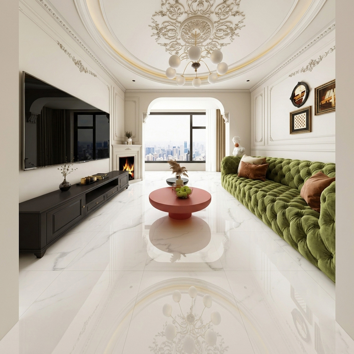 Floor Tile 60X60cm (5 Pieces And 1.8 Sq.Meter Per Box)