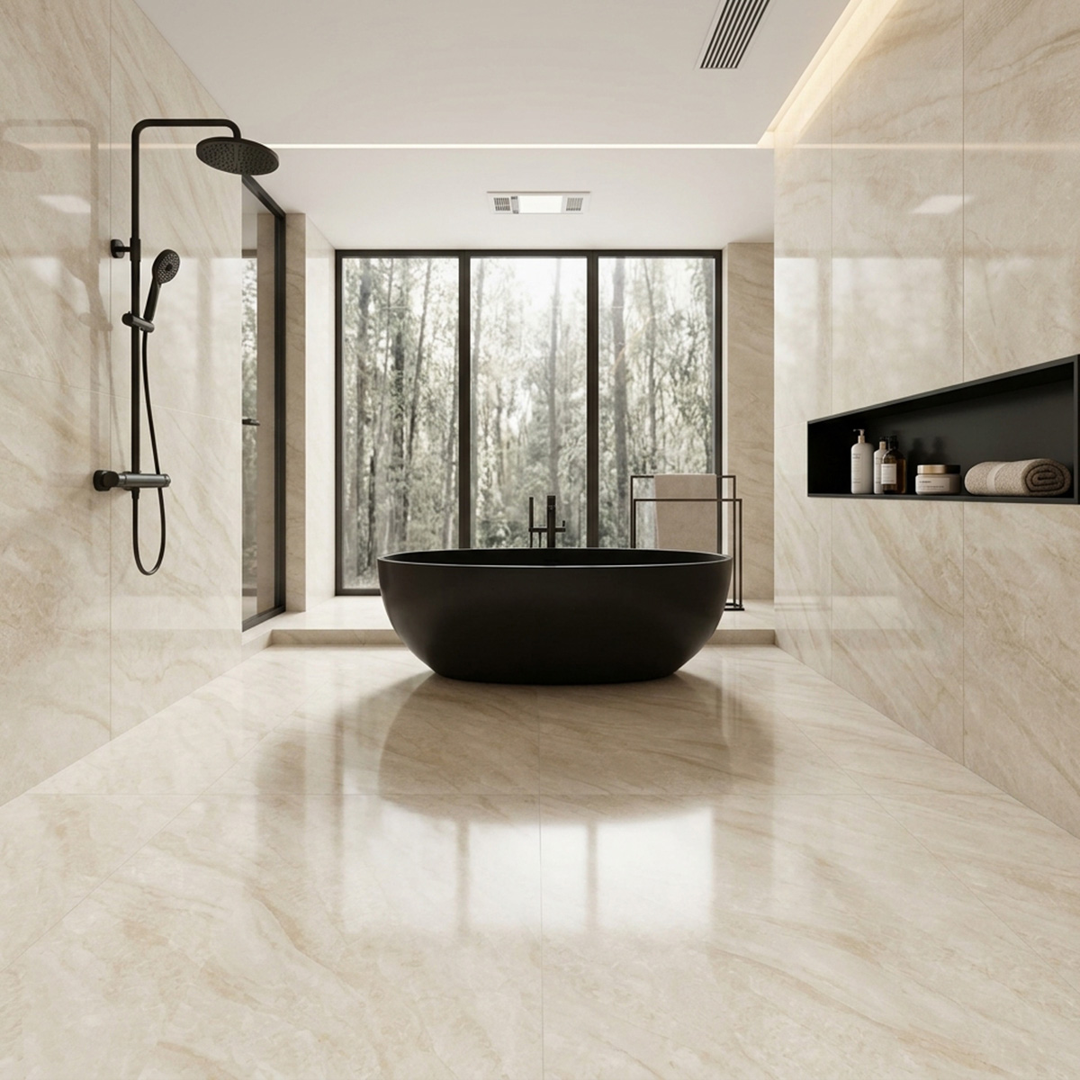 Porceline Tile 60X120cm (3 Pieces And 2.16 Sq.Meter Per Box)