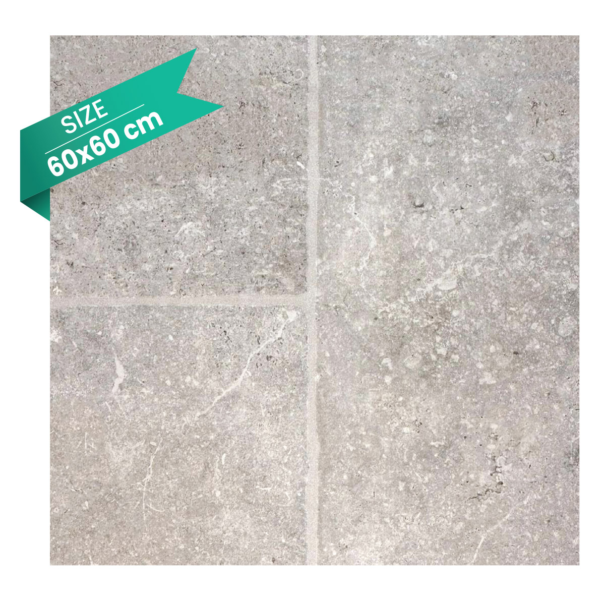 Outdoor Tiles 60x60cm (4 Pieces  & 1.44 Sq. Mt Per Box - Sold By Box)