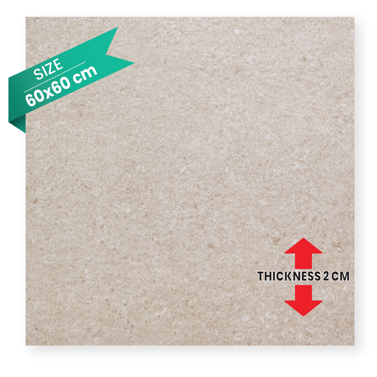 Outdoor Tiles 60x60cm (0.72 Sq. Meter Per Box, Sold By Box)