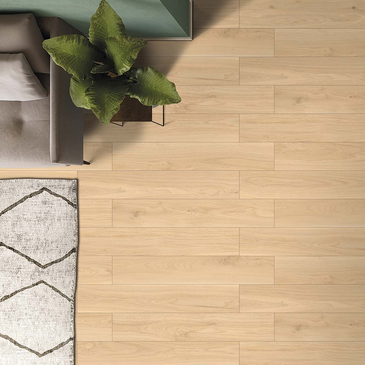 Wooden Flooring Tiles 20X120cm (5 Pieces & 1.2Sq.Mt Per Box)