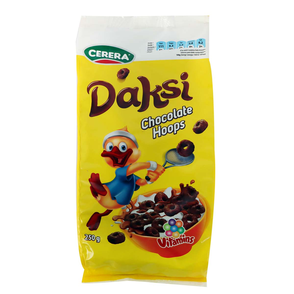 Cerera Daksi Chocolate Hoops 250g