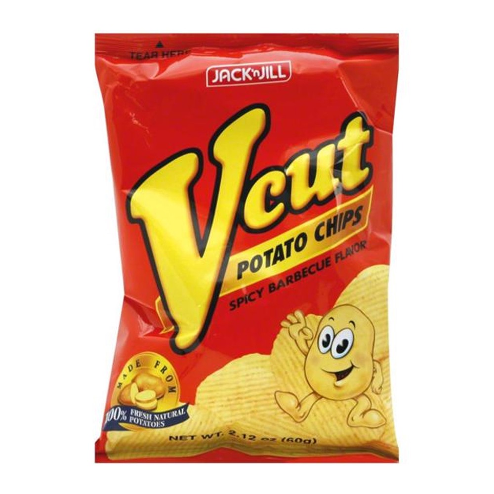 Jack n Jill V Cut Potato Chips Spicy Barbeque Flavour 60g