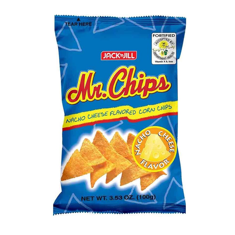 Jack & Jill Mr. Chips Cheese Flavoured Nacho Corn Chips 100g