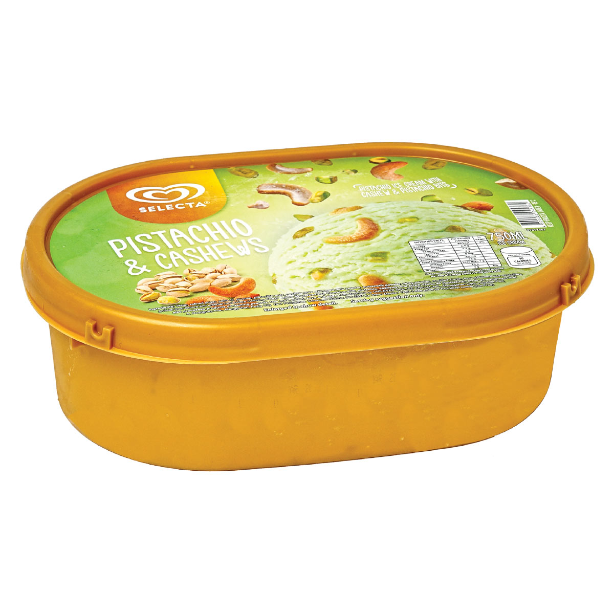 Selecta Supreme Pistachio & Cashew Ice Cream 750ml