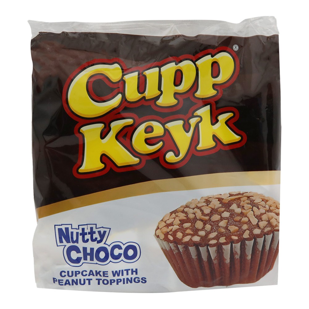 Cupp Keyk Nutty Choco Cupcake with Peanut Topping 10x38g