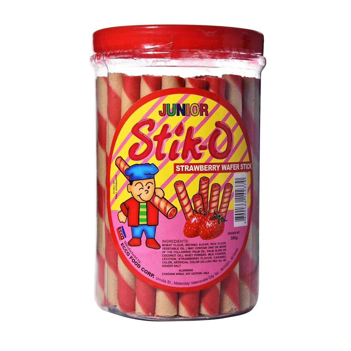 Junior Stick O Strawberry Waffer Stick 380g