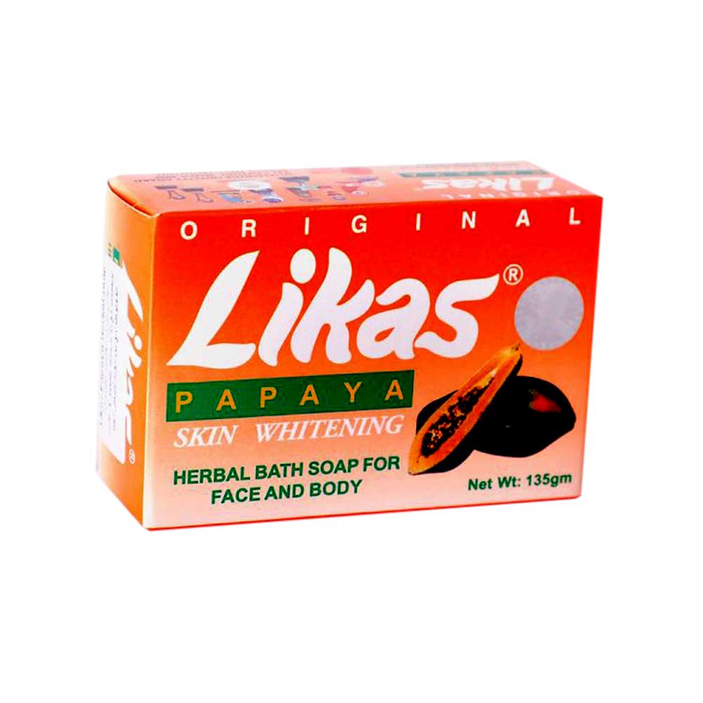 Likas Papaya Skin Whitening Herbal Bath Soap For Face & Body 135g