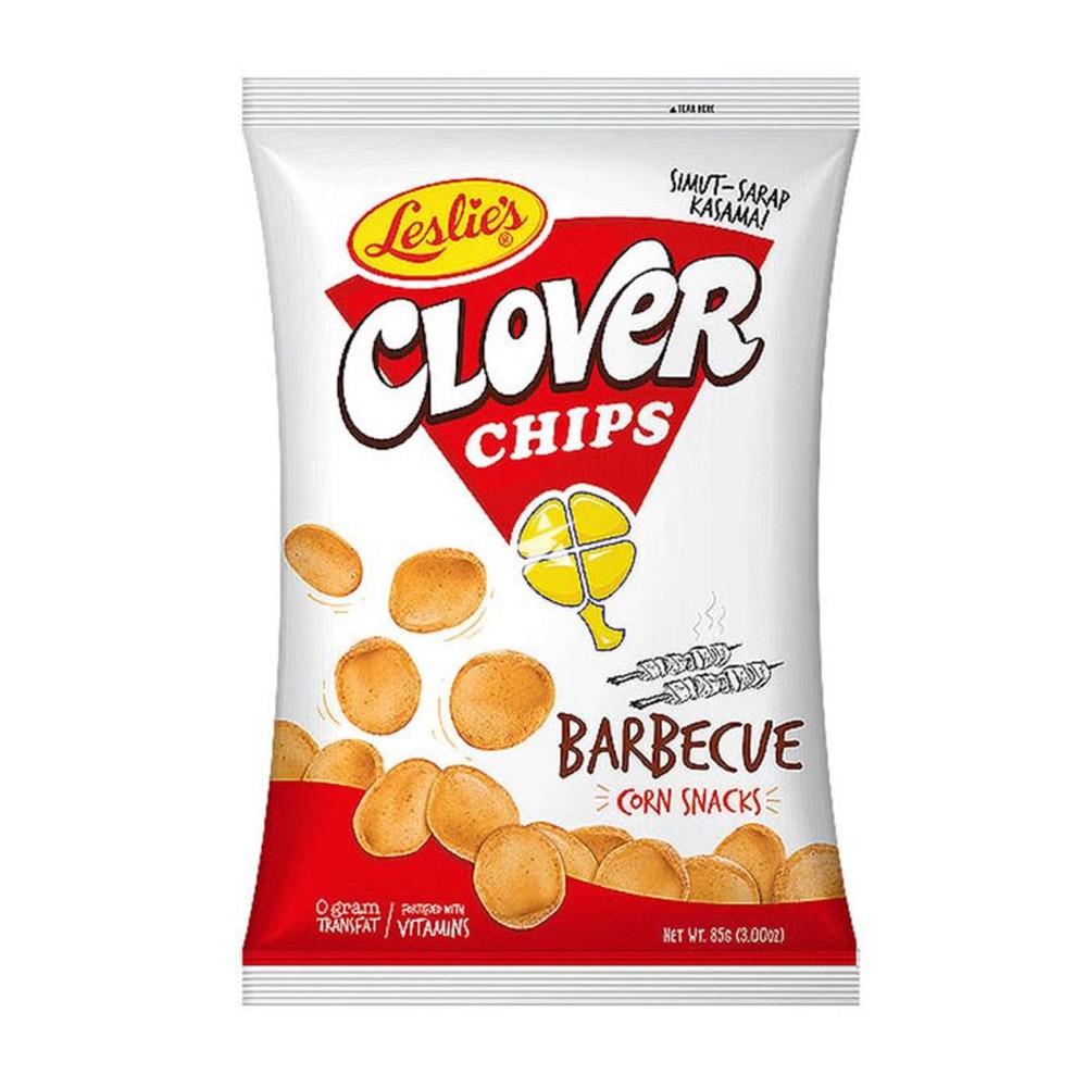 Leslie's Clover Chips Corn Snack Barbeque 85g