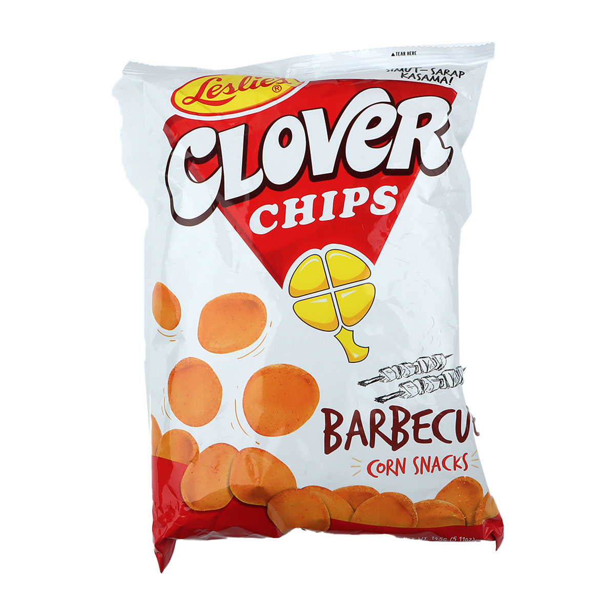 Leslie Clover Chips Bbq 145Gm