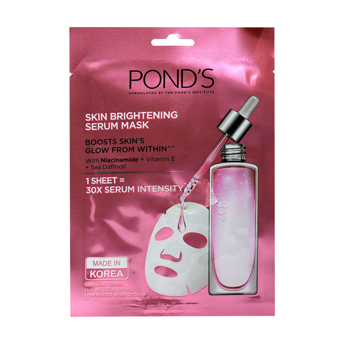 Ponds Serum Face Mask Skin Brightening 21ml | Personal Care | Face Care | Face Masks