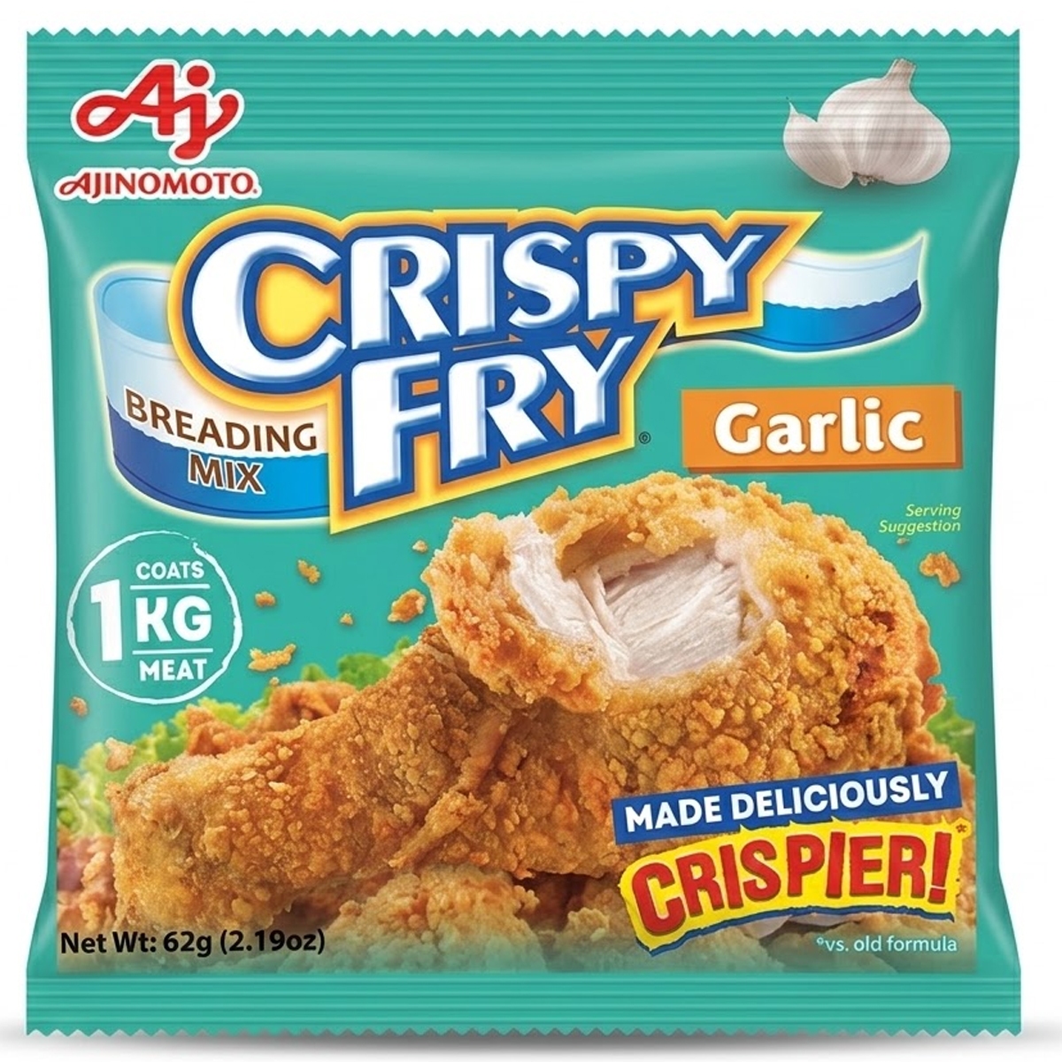 Ajinomoto Crispy Fry Breading Mix Garlic 62g