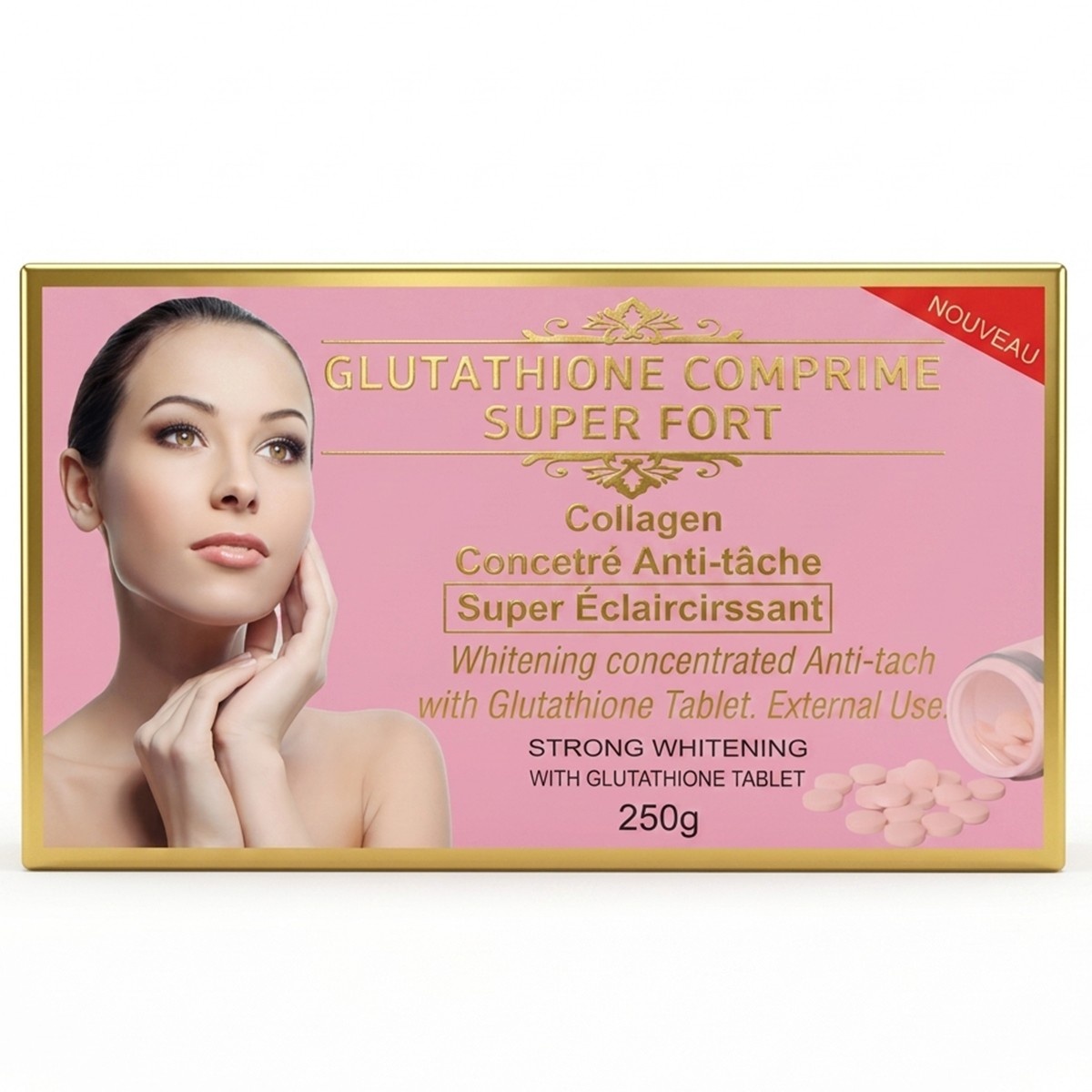 Glutathione Comprime Super Fort Whitening 250g