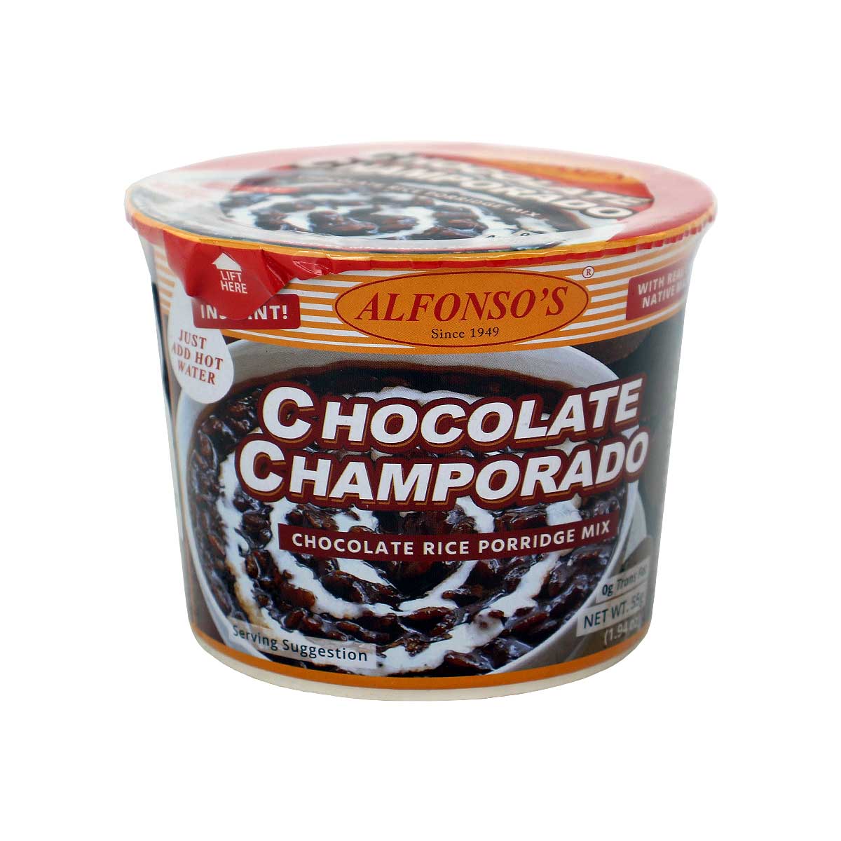 Alfonso's Chocolate Champorado Rice Porridge Mix 55g