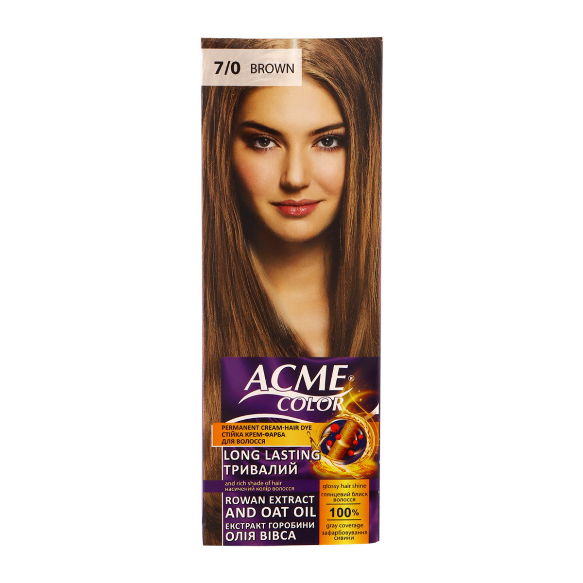 Acme Hair Color 7.0 Brown